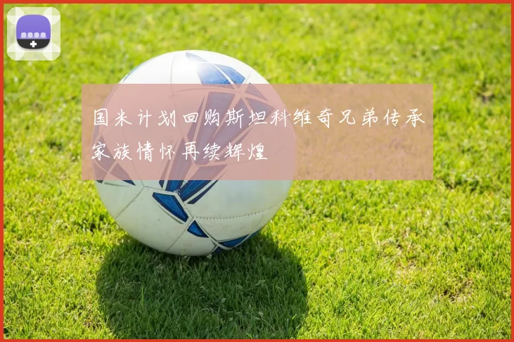 国米计划回购斯坦科维奇兄弟传承家族情怀再续辉煌