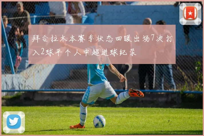 拜合拉木本赛季状态回暖出场7次打入2球平个人中超进球纪录